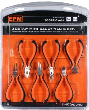 EPM Zestaw mini szczypiec 6 szt. CRV Scorpio (E-400-0040) 1
