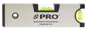 PRO Poziomica anodowana z magnesem kieszonkowa 17cm (100-A6-017) 1