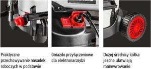 Odkurzacz przemysłowy Graphite 59G607 5