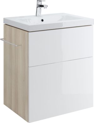 Cersanit Szafka podumywalkowa Smart 59cm biały + brąz (S568-018) 1