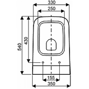 Miska WC Koło Life z odpływem poziomym wisząca powłoka reflex (M23100900) 3