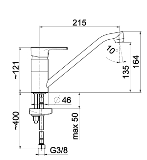 Bateria kuchenna KFA Selen stojąca chrom (4413-915-00) 2