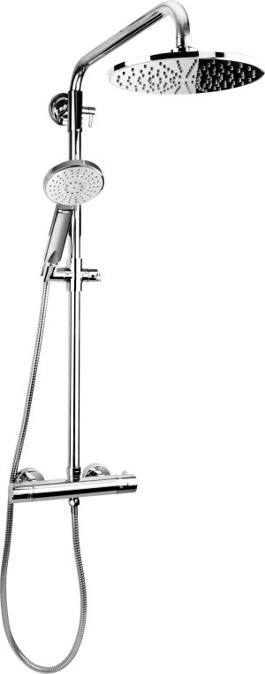 Zestaw prysznicowy KFA Luna z deszczownicą z baterią termostatyczną chrom (5716-910-00) 1