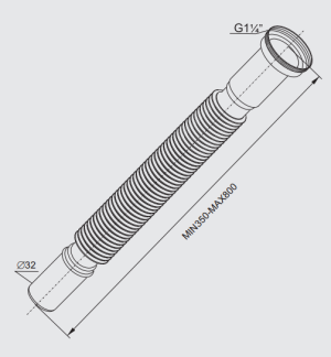 Rawiplast Złącze uniwersalne rozciągane 5/4" (B310) 2