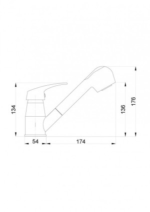 Bateria kuchenna Hydroland Atut stojąca chrom (B398) 2