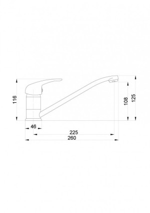 Bateria kuchenna Hydroland Joker stojąca chrom (B295) 2