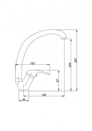 Bateria kuchenna Hydroland Jowisz stojąca chrom (B385S) 2