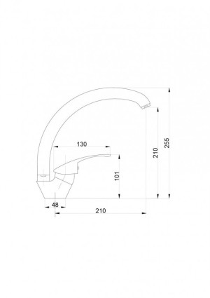 Bateria kuchenna Hydroland Vena stojąca chrom (B325S) 2