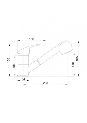 Bateria kuchenna Hydroland Vena stojąca chrom (B328) 2