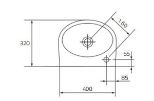 Umywalka Cersanit Parva 40cm (K27-009-L) 3