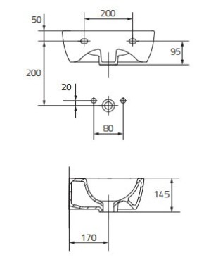 Umywalka Cersanit Parva 40cm (K27-009-P) 4