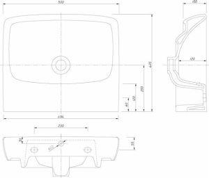 Umywalka Koło Nova Pro 50cm (M31051000) 2