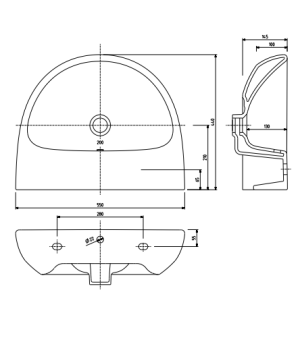 Umywalka Koło Nova Pro 55cm (M31055000) 2