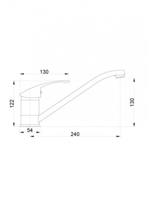 Bateria kuchenna Hydroland Vena stojąca chrom (B325) 2