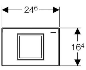 Przycisk spłukujący Geberit Delta 40 do WC biały (115.130.11.1) 2