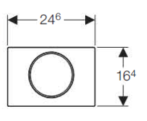 Przycisk spłukujący Geberit Sigma 10 do WC chrom mat (115.758.KJ.5) 2