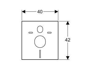 Geberit Uszczelka izolująca do miski podwieszanej i bidetu (156.050.00.1) 2