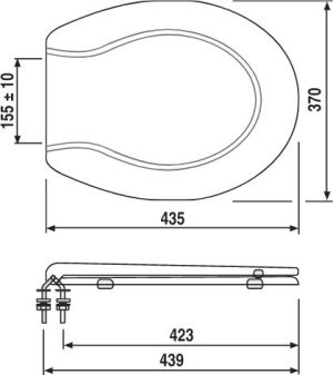 Deska sedesowa Sanit 1501 (5603601) 2