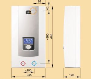 Przepływowy podgrzewacz wody Kospel Podgrzewacz przepływowy PPE2-18/21/24 z LCD elektryczny (PPE2-18/21/24) 2