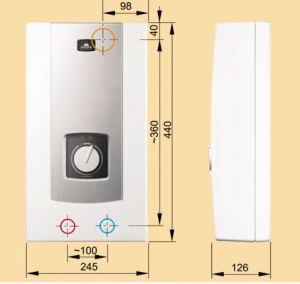 Przepływowy podgrzewacz wody Kospel PPH2-12 12 kW (PPH2-12.PL) 2