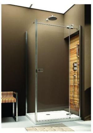 Aquaform Drzwi prysznicowe VERRA LINE uchylne prawe 90x190cm chrom + szkło (103-09335) 1