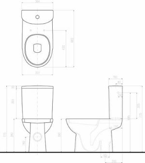 Zestaw kompaktowy WC Koło Miska kompaktowa WC Nova Pro (M33201000) 2