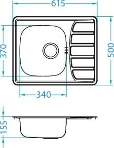 Zlewozmywak Alveus Zoom 10 len + syfon 615x500 - 1098941 4