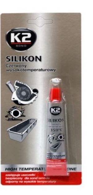 K2 Silikon wysokotemperaturowy 350°C 21g czerwony K2 - B2450 1