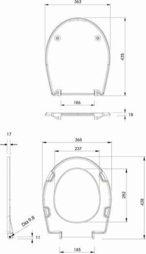Deska sedesowa Koło Rekord (K90117000) 2