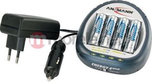 Ładowarka Ansmann Energy 4 Speed + 4 Baterie AA NiMH 2700 mAh 1