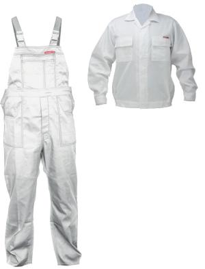 Lahti Pro Ubranie robocze bluza i spodnie białe r.XL 188cm - LPQC88XL 1