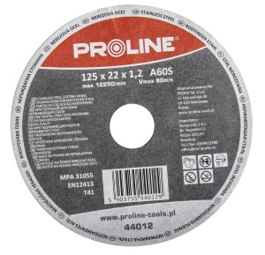 Pro-Line Tarcza do cięcia stali kwasoodpornej T41 125x1,2mm A60S - 44012 1