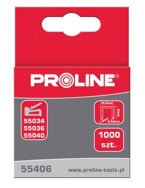 Pro-Line Zszywki hartowane typ G 6mm 1000szt. - 55406 1