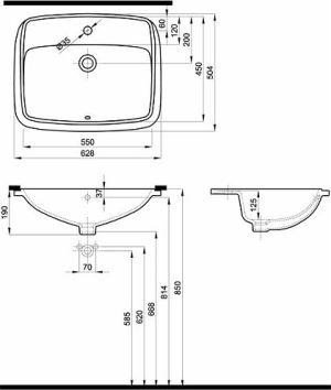 Umywalka Koło Nova Pro 55cm (M31858000) 2