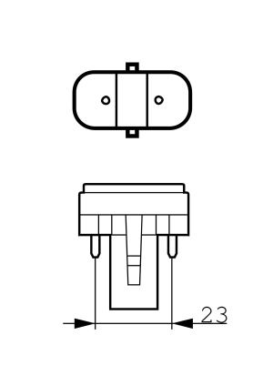 Świetlówka kompaktowa Philips Master PL-S G23 9W (871150026087170) 3