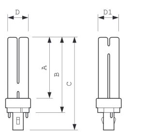 Świetlówka kompaktowa Philips PL-C G24d-2 18W (871150062091070) 2