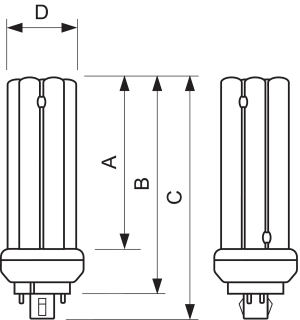 Świetlówka kompaktowa Philips Master PL-T26 GX24q-3 26W (871150061125370) 2