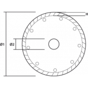Graphite Tarcza diamentowa turbo 230x22,2mm 57H623 2