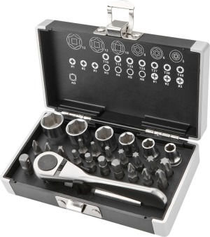 Zestaw narzędzi Graphite Zestaw kluczy nasadowych 1/4" 26szt. (57H997) 1