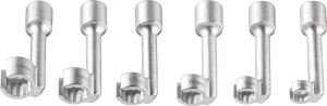 Neo Klucze oczkowe otwarte 1/2" 12-19mm 6szt. (11-217) 1