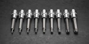 Neo Zestaw nasadek trzpieniowych Torx 1/2" T20-T60 długich 9szt. (08-708) 2