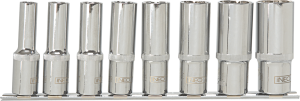 Neo Zestaw nasadek spline 1/2" 10-24mm długich 8szt. (08-650) 1