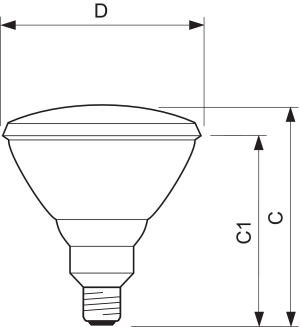 Philips Promiennik podczerwieni PAR38 IR 230V 100W E27 - 871150011578215 2