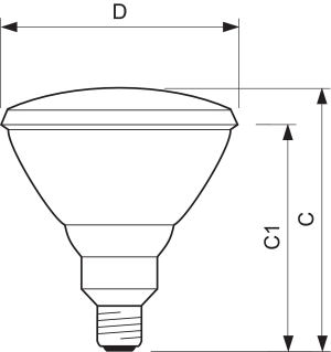 Philips Promiennik podczerwieni PAR38 IR 230V 150W E27 (871150012887415) 2