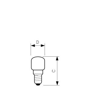 Philips Żarówka tabularna do piekarnika 230V 15W 300S T22 E14 2