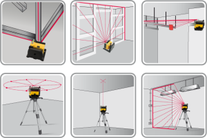 Topex Niwelator laserowy 29C908 czerwony 30 m 3