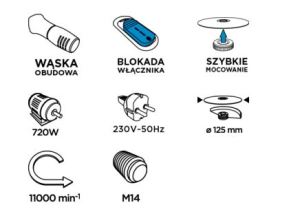 Szlifierka Graphite Pro 59GP001 4
