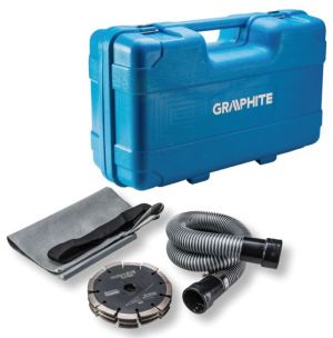 Bruzdownica Graphite Pro Bruzdownica z potrójną tarczą 2400W 150mm walizka (59GP300) 5 lat gwarancji 2