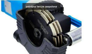 Bruzdownica Graphite Pro Bruzdownica z potrójną tarczą 2400W 150mm walizka (59GP300) 5 lat gwarancji 9