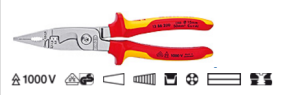 Knipex Szczypce do prac elektroinstalacyjnych 6w1 200mm 1000V VDE (13 86 200) 3